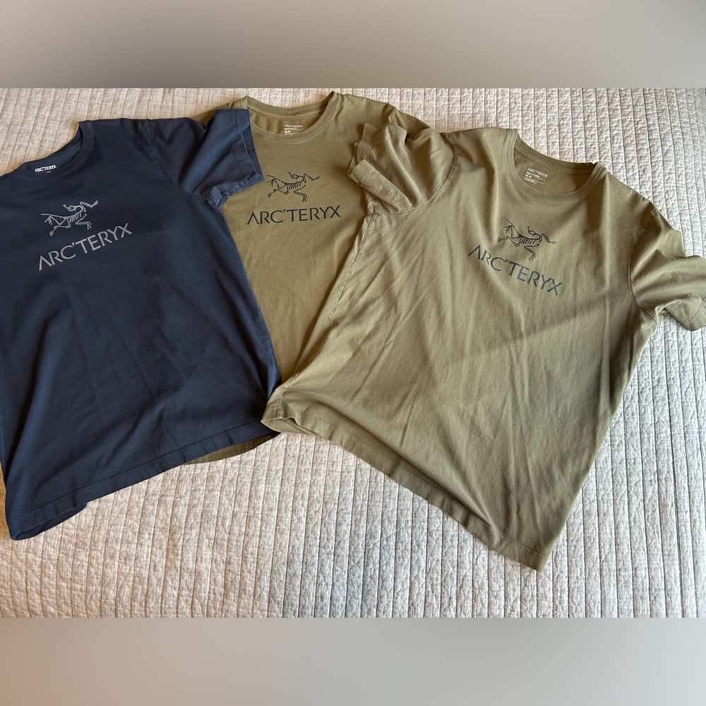 Arc’Teryx Men’s TShirts - Lot of Three - Size medium